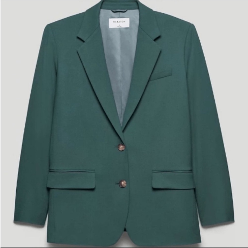 Aritzia Babaton Vogue Blazer Wool Blend  Size 2 Career Wear Chic preppy 90s